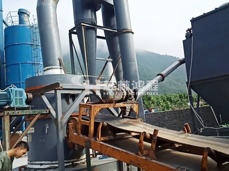 3米8磨機(jī)時(shí)產(chǎn)1噸重鈣磨機(jī)型號4R3216型雷蒙機(jī)